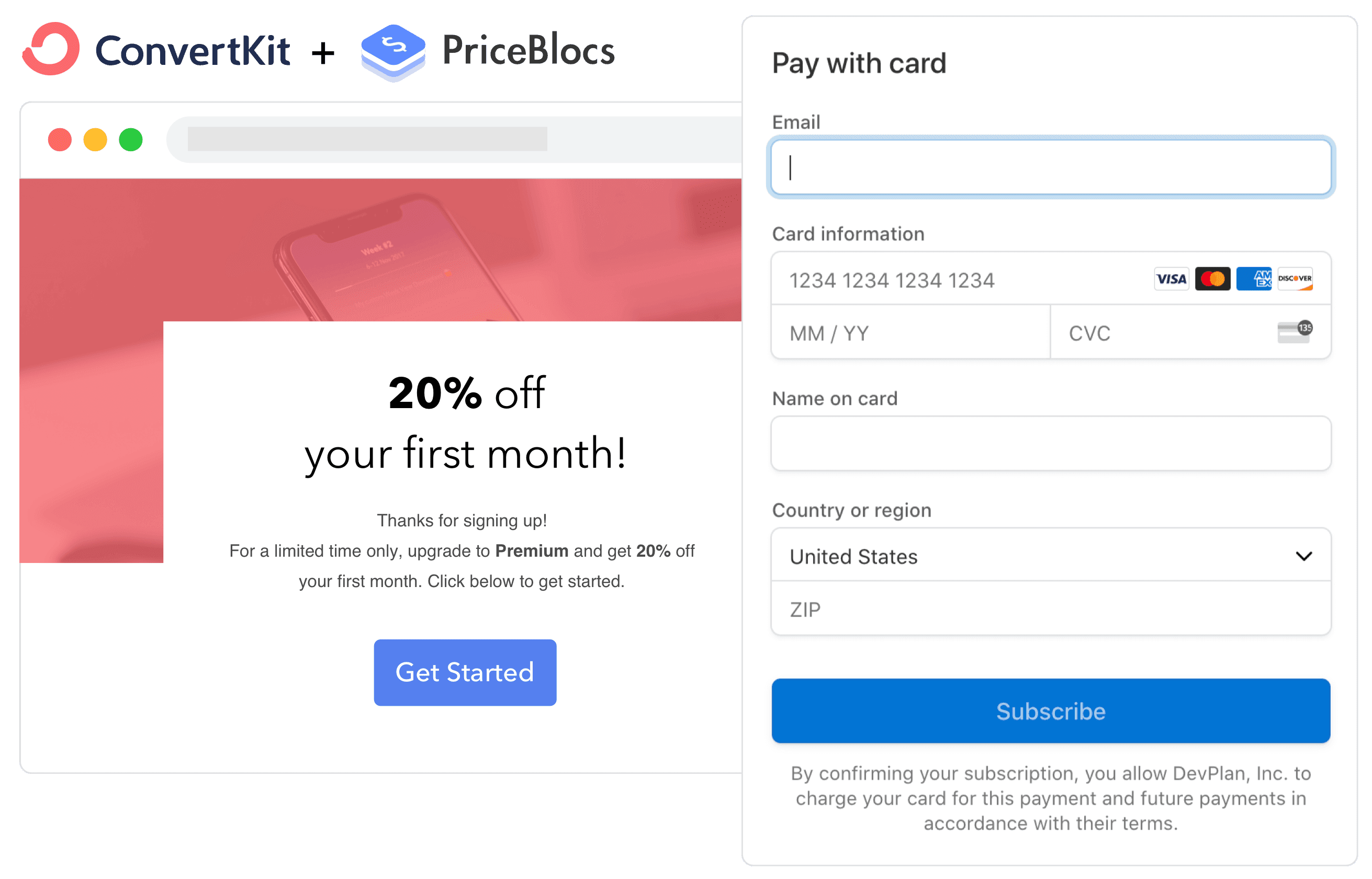 ConvertKit on Priceblocs